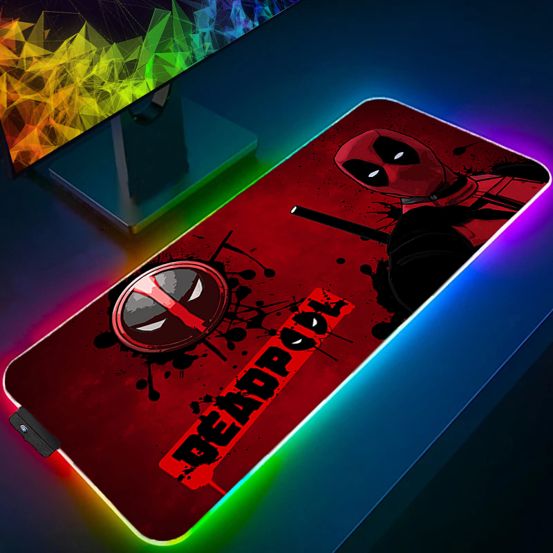 Pc Gaming Sultan - LED マウスパッドゲーミングバックライトロックエッジアニメアクセサリー RGB マウスパッドゲーマー PC コンプリートコンピュータ