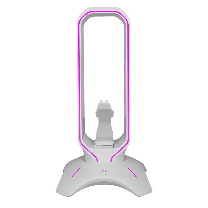 Mouse Bungee Holder - B27B RGB ゲーミングヘッドフォンスタンド オーバーイヤーヘッドセットホルダー マウスバンジーコード棚付き デスクディスプレイ用