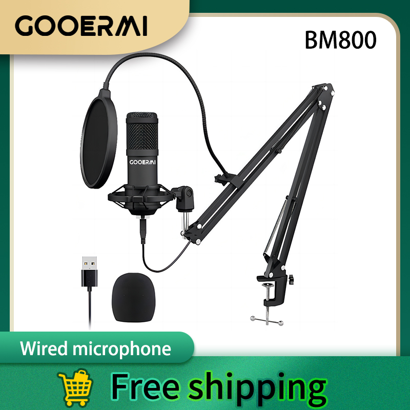 Pc Gaming Youtubers - GOOERMI BM800 プロフェッショナル USB コンデンサーマイク PC