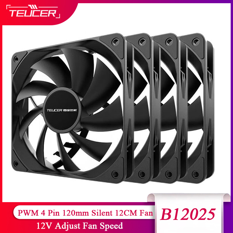 Pc Case Fan - TEUCER PC コンピュータケースファン PWM 4 ピン