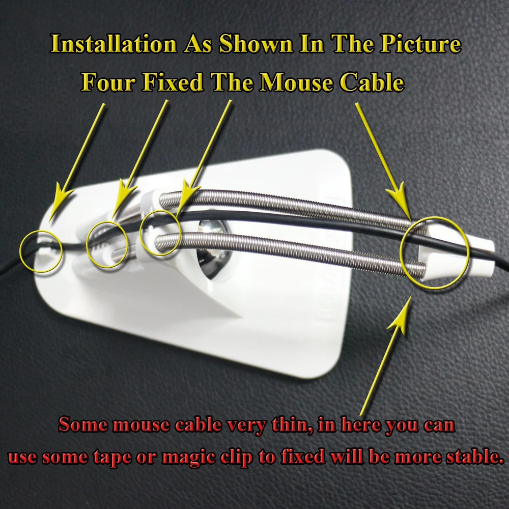新しいマウスケーブルホルダー滑り止め高品質マウスバンジーコー - Mouse Bungee Holder のレビューと価格