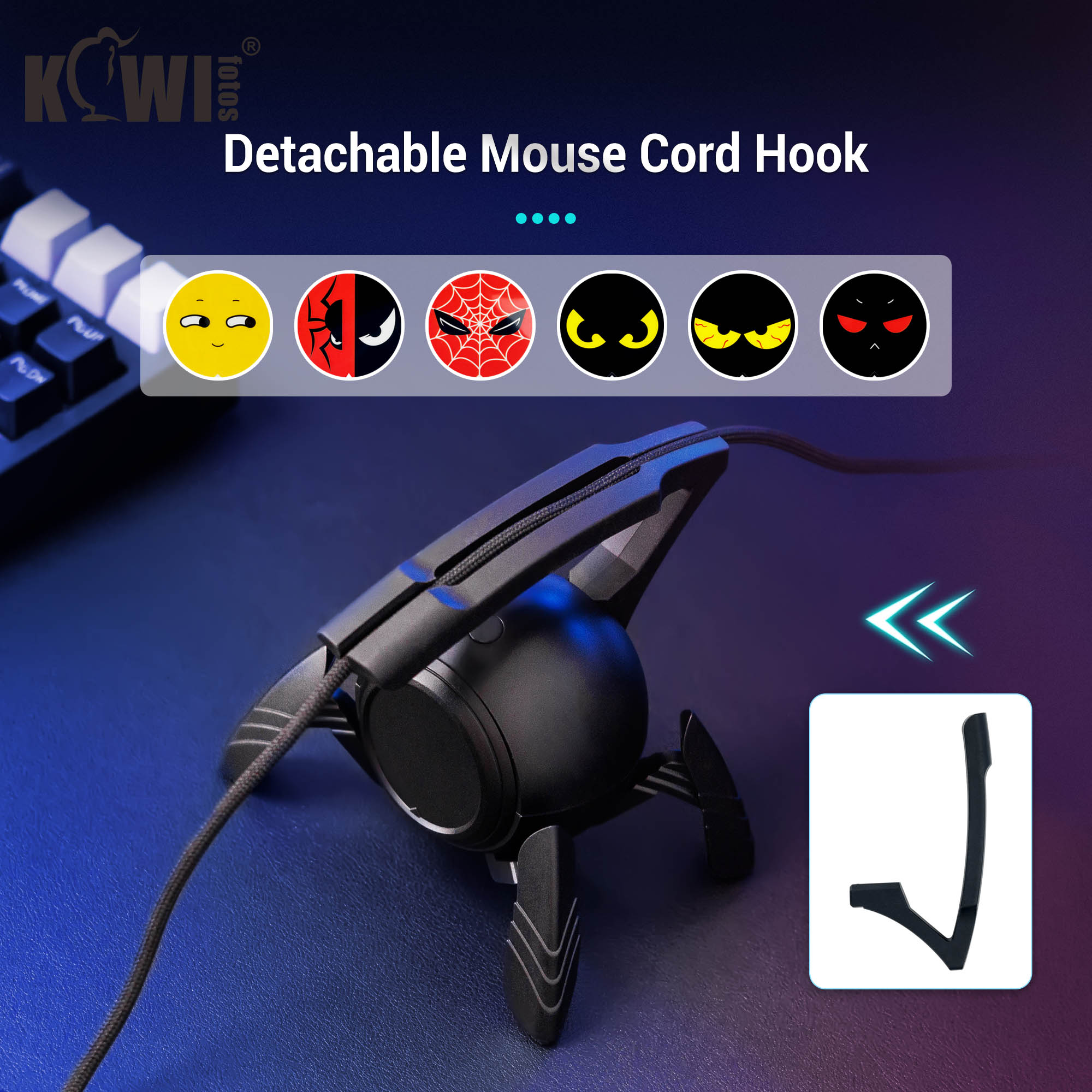 マウスケーブルホルダーゲーミングマウスバンジーコードクリップ - Mouse Bungee Holder のレビューと価格