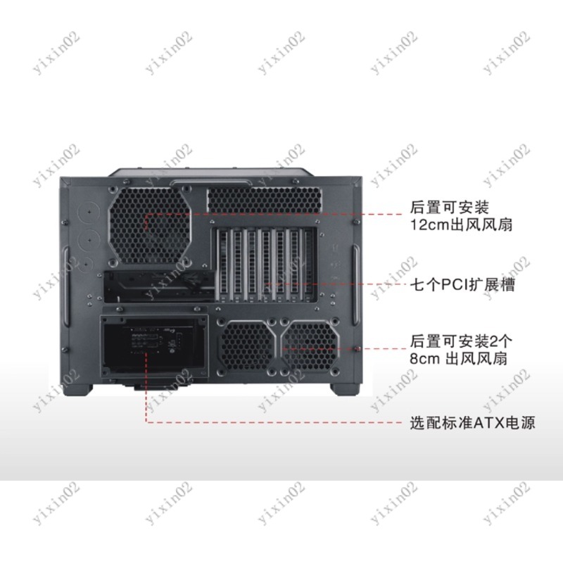 ATX マザーボード対応 コンピューターケース - 横型レイ - Pc Case Fan のレビューと価格