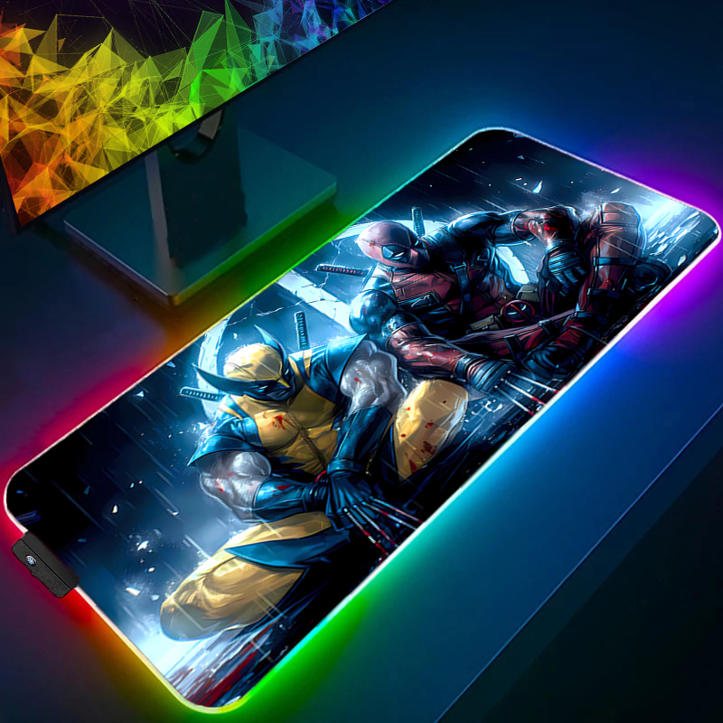 LED マウスパッドゲーミングバックライトロックエッジアニメ - Pc Gaming Sultan のレビューと価格