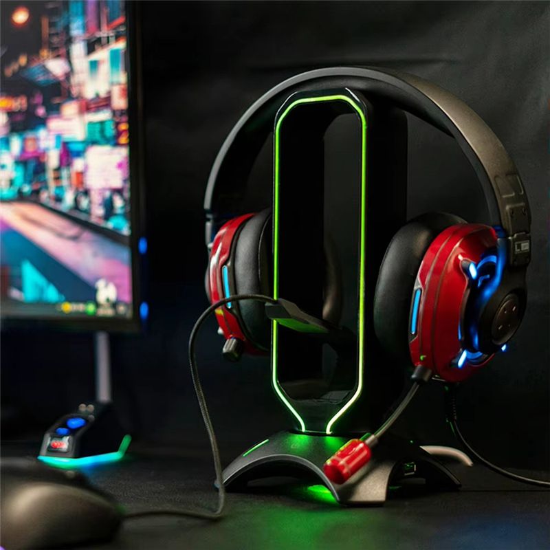 B27B RGB ゲーミングヘッドフォンスタンド オーバーイ - Mouse Bungee Holder のレビューと価格