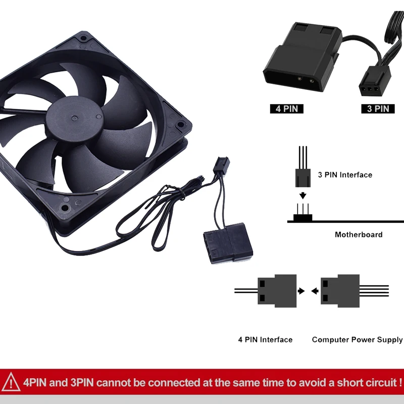 80 90 120mm サイレントコンピュータファン サイレ - Pc Case Fan のレビューと価格