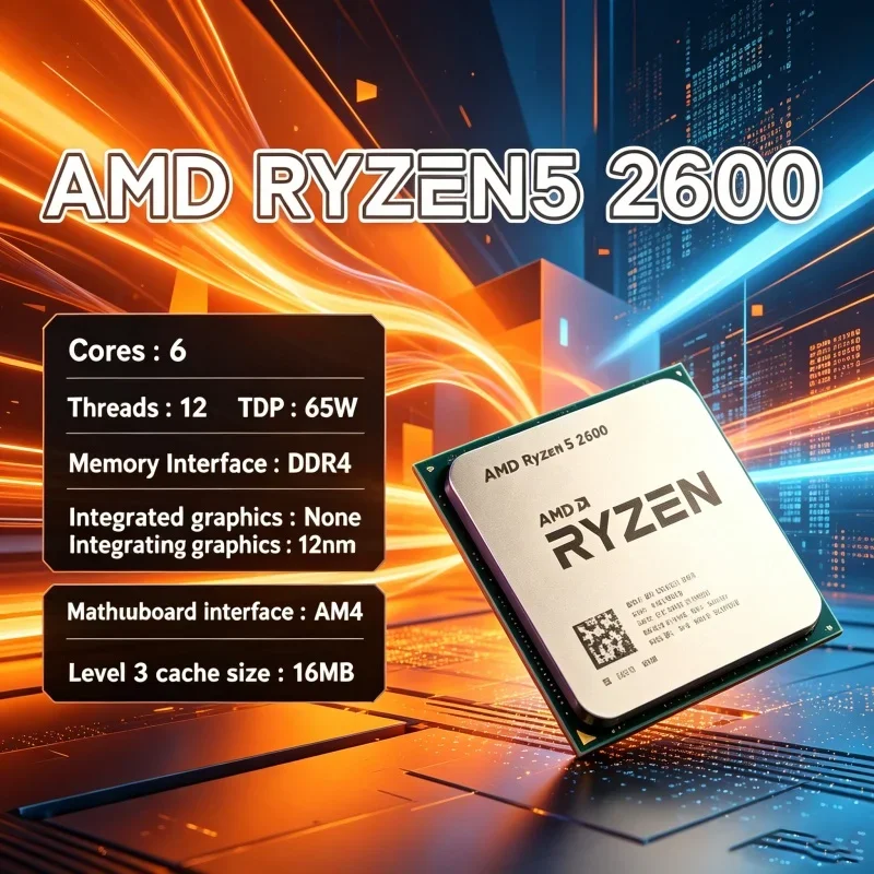 AMD R5 2600 AM4 CPU 6コア 12スレッド - Pc Gaming Entry のレビューと価格
