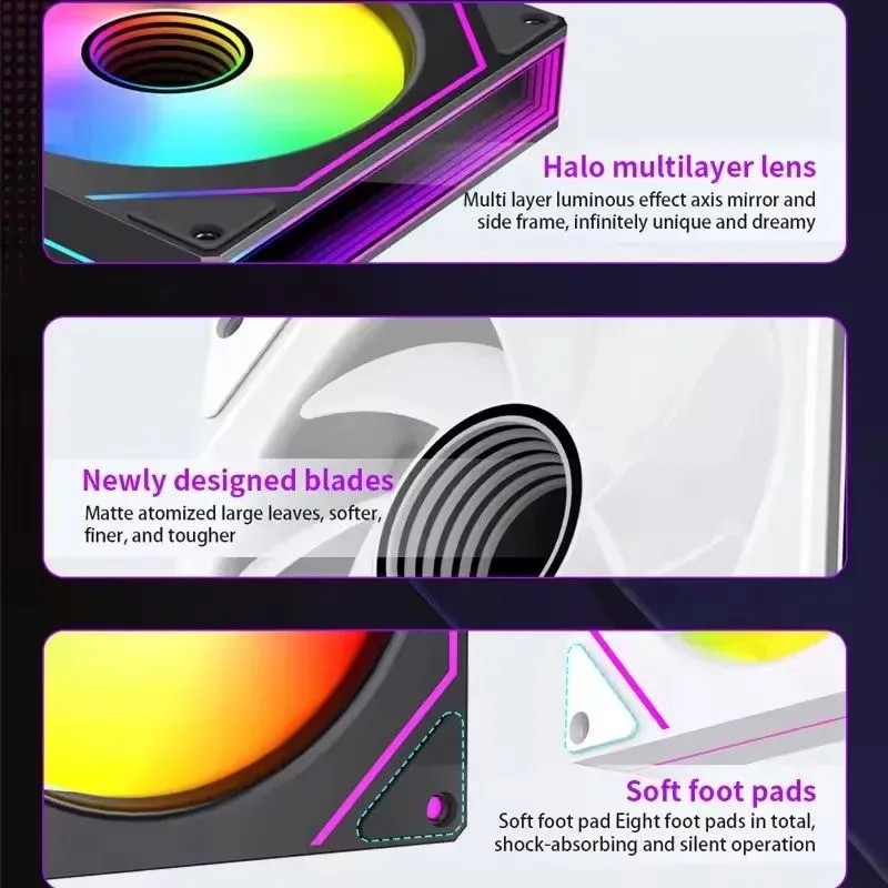 LDPCSJ Prism 7 PRO ARGB PCケースフ - Pc Case Fan のレビューと価格