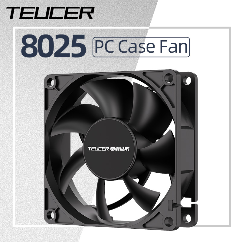 Teucer 8025 PC ケースファン 12V ビッグ  - Pc Case Fan のレビューと価格