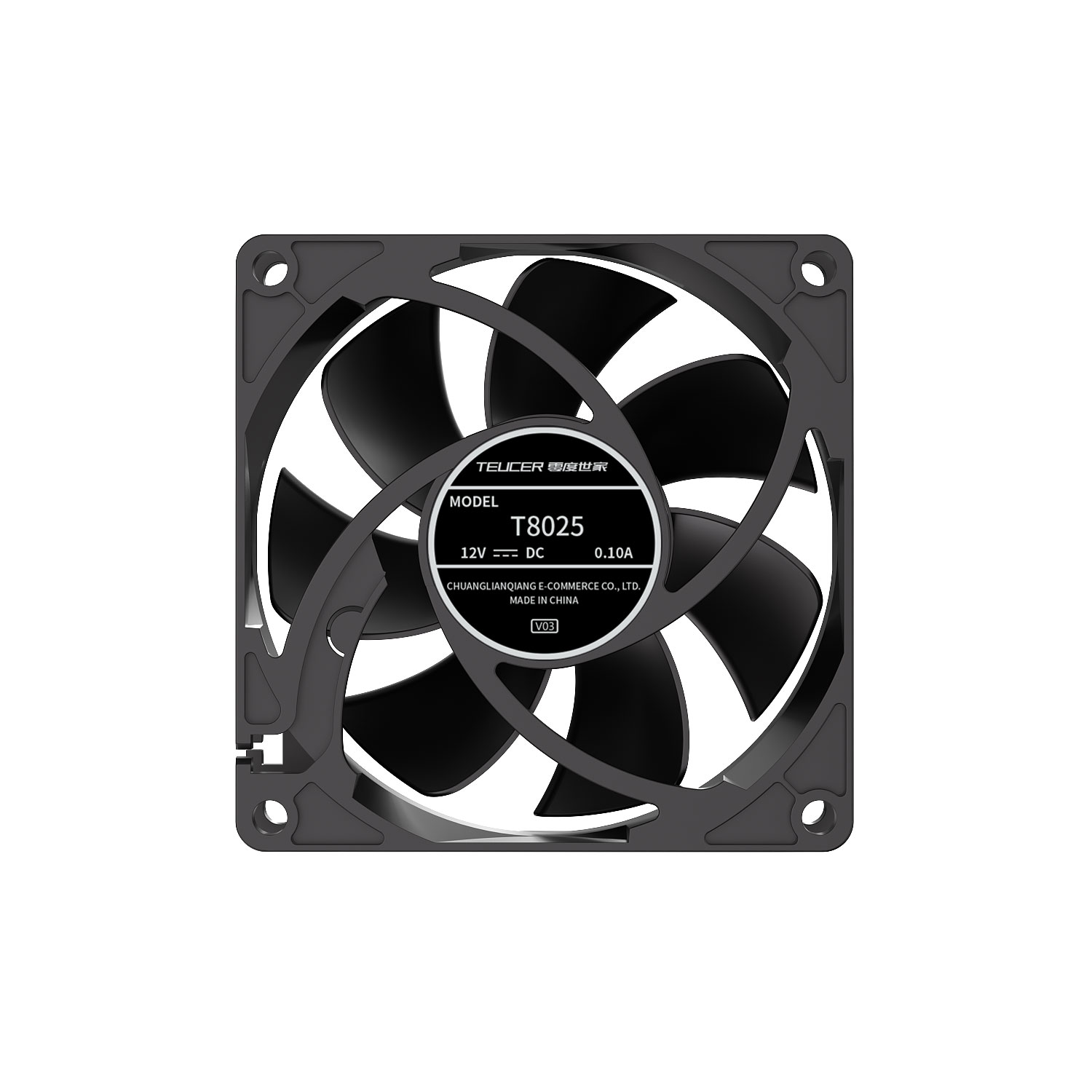 Teucer 8025 PC ケースファン 12V ビッグ  - Pc Case Fan のレビューと価格
