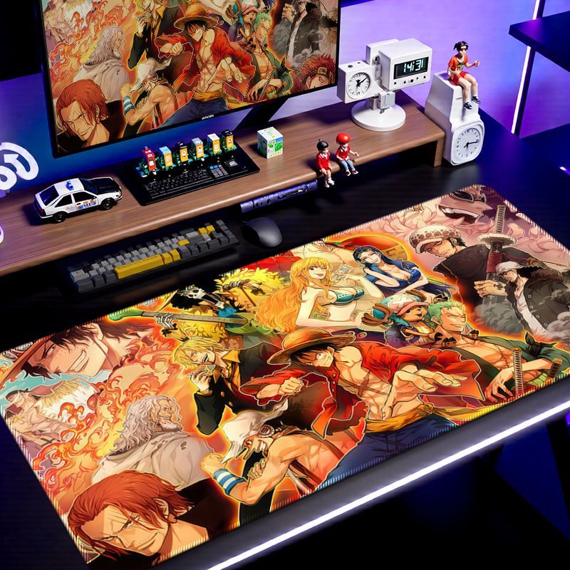 アニメワンピースルフィゾロナミ印刷マウスパッドゲーム Pc  - Pc Gaming Editing のレビューと価格